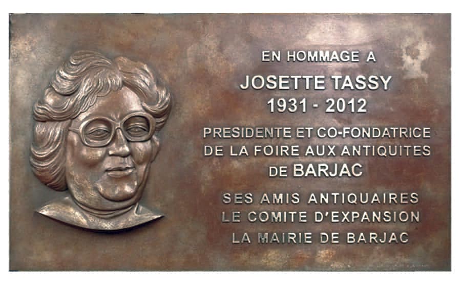 Plaque bas-relief souvenir