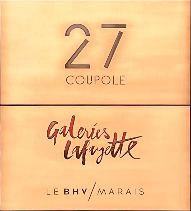 Plaque signalétique Galeries Lafayette Le BHV Marais