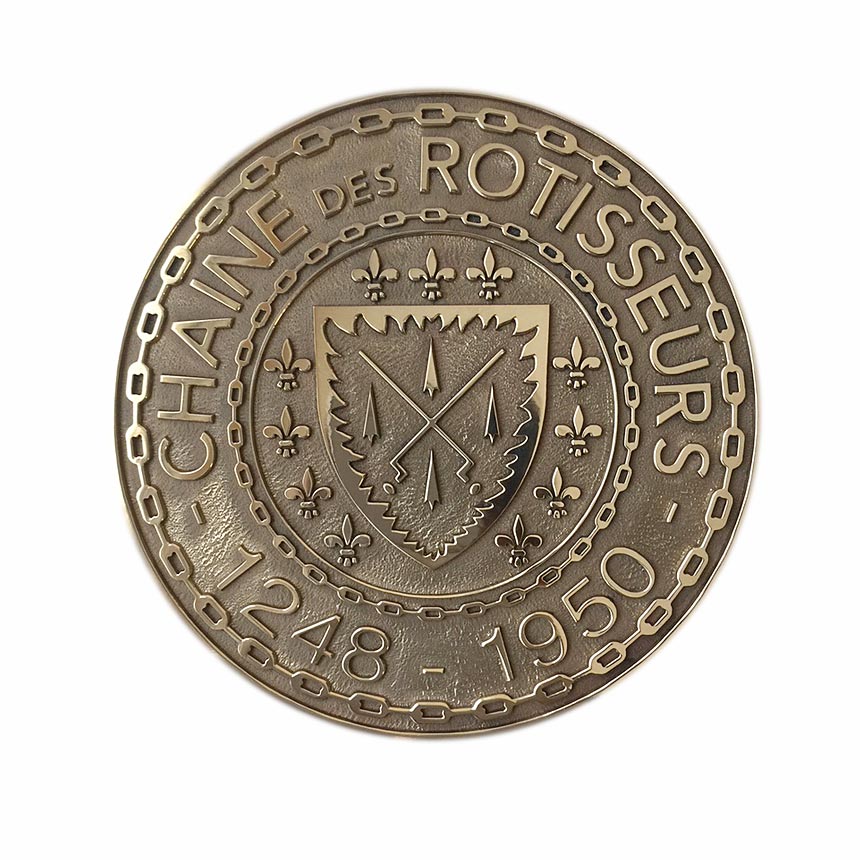 Plaque en Bronze - Chaîne des Rôtisseurs - 1248-1950