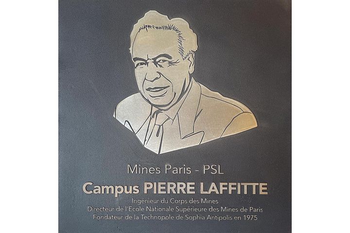 Plaque d'Inauguration Campus Pierre Laffitte Mines Paris PSL